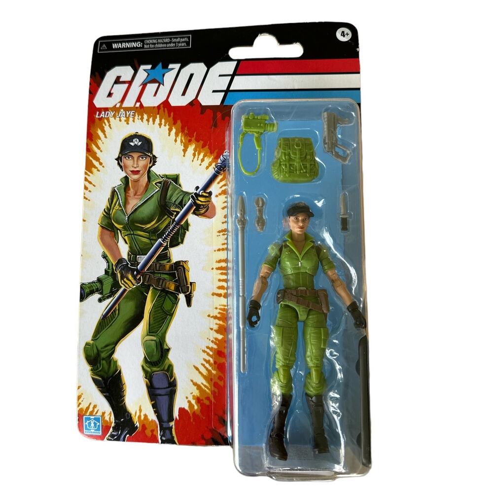 Hasbro G.I. Joe Retro Collection Lady Jaye Action Figure NEW Army‎ Military Toy